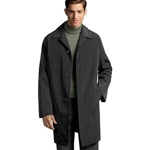 CALVIN KLEIN 58R Big & Tall Mens overcoat rain coat jacket black water resistant